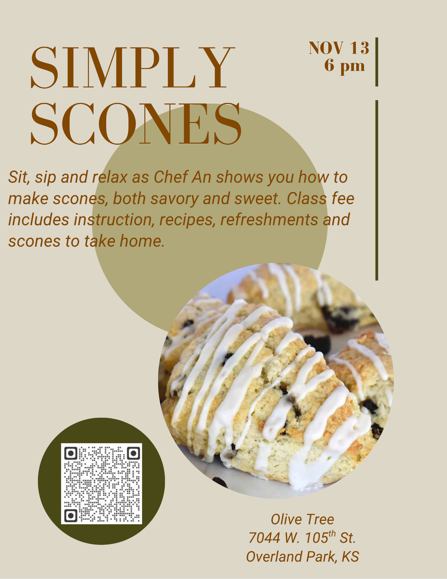 Class: Simply Scones with Chef An