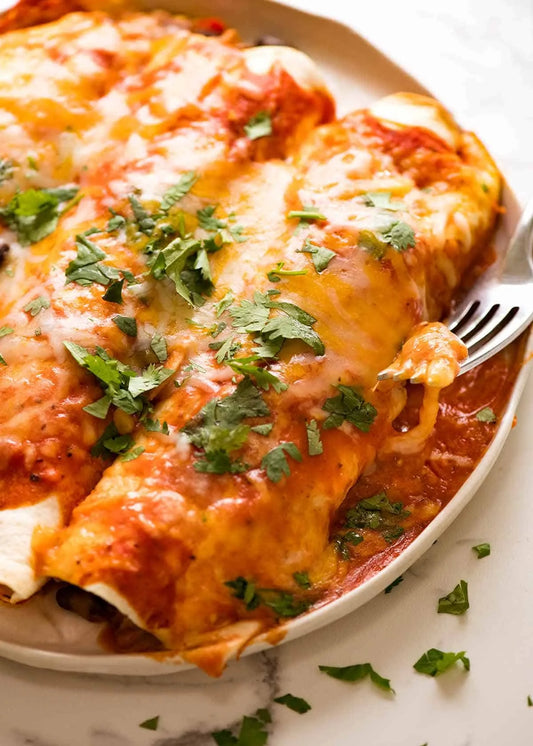 Chicken Enchiladas with Rice