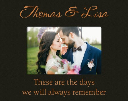 Black Photo Frame (4 x 6, Wide)