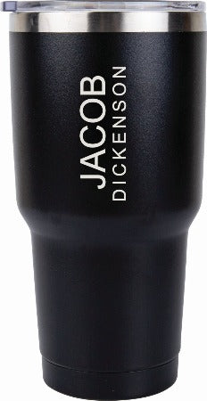 Black Tumbler w/ Lid (24 oz)