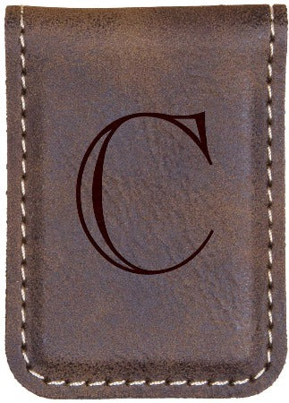 Faux Leather Money Clip