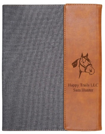 Faux Leather Padfolio