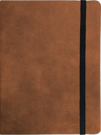 Faux Leather Notebook, Tan (Small)