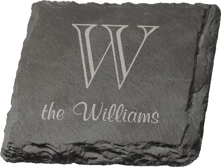 Square Slate Coasters (Set of 4)