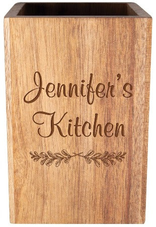 Wooden Utensil Holder