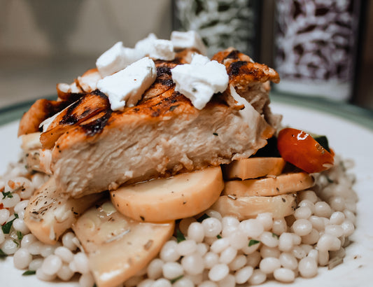 Mediterranean Couscous with Greek Chicken