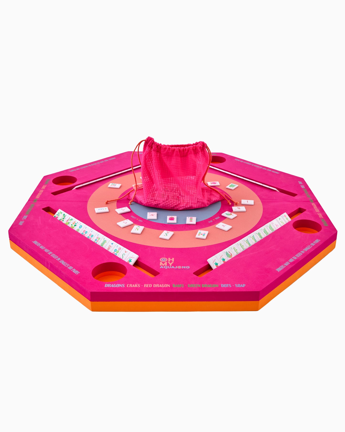 Pink Aqua Jong Pool Mat