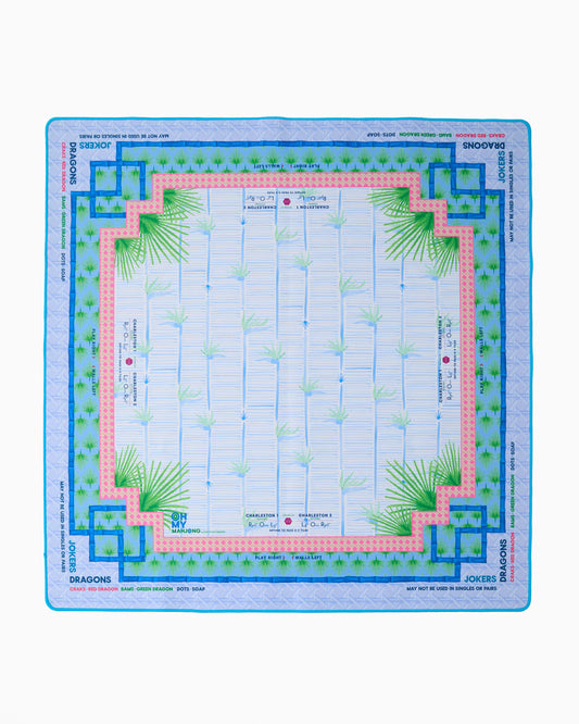 Palm Paradise Mahjong Mat in Tube