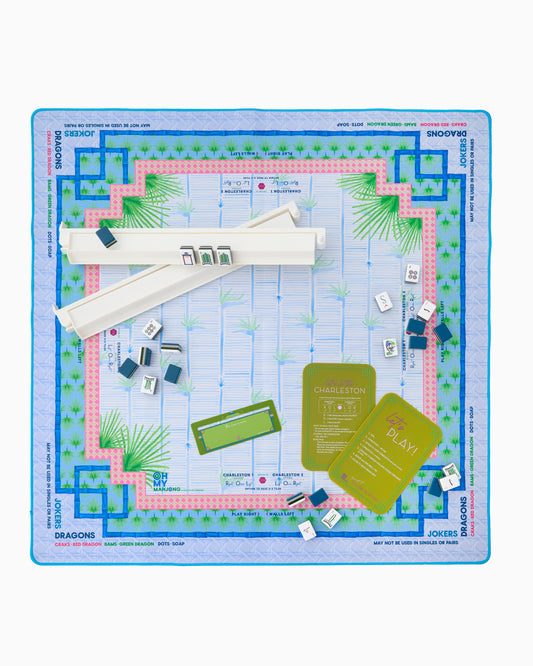 Palm Paradise Mahjong Mat in Tube