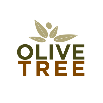 Olive Tree Kansas City logo with olive leaf digital imagery