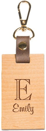 Wood Luggage Tag